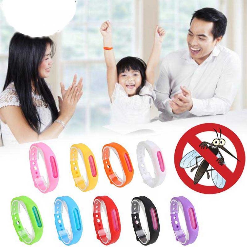 Pack Of 2 Adjustable Silicone Anti Mosquito Band